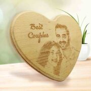 - personalizedgift.in wood engraving heart