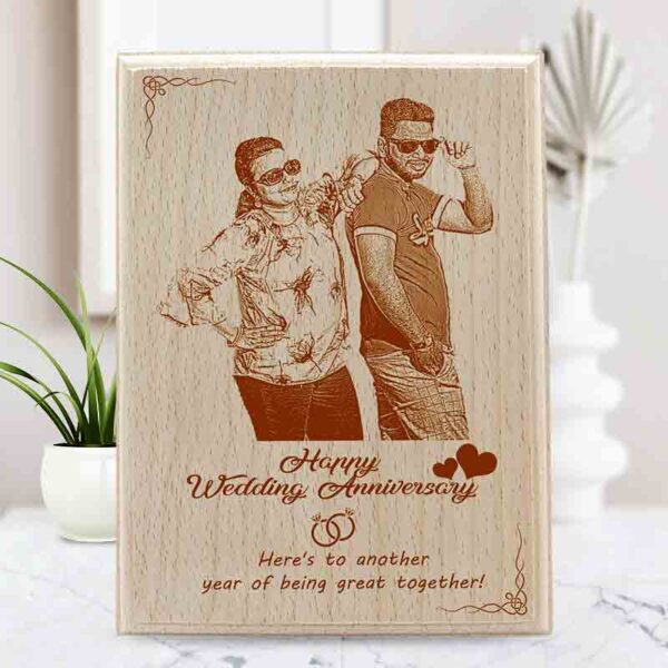 WoodEngraving for wedding or anniversary