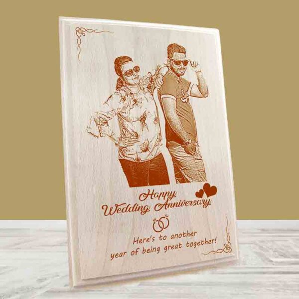 WoodEngraving for wedding or anniversary