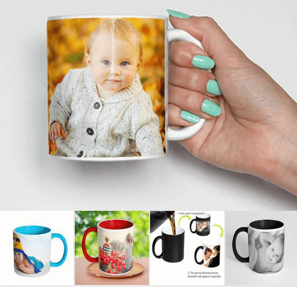 Coffee Mug with Print - Happy Valentine's day - White mug 2