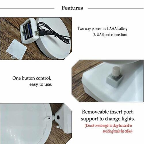 Personalised LED Magic Mirror Gift Round