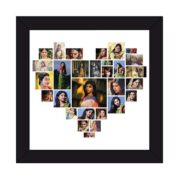 Heart Shaped Photo Collage Frame - 29 Photos
