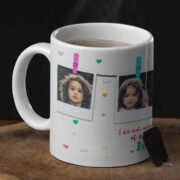 Coffee mug with print for love - White mug