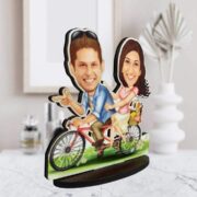 Lovely-Couple-In-A-Bicycle-Personalized-Caricature-Gifts-2-1