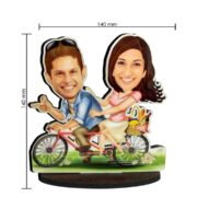 - personalizedgift.in Lovely-Couple-In-A-Bicycle-Personalized-Caricature-Gifts-3-1