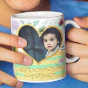 Happy birth day, Many more things are yet to come white mug