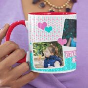 Coffee Mug with Print - Happy Birthday, To A Very Special Someone - Red mug