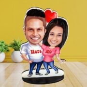 lovely-couple-his-her--personalised-caricature