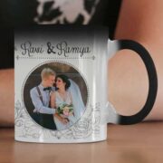 - personalizedgift.in Unique Floral Print Coffee Mug for Wedding Gifts
