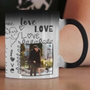 Coffee mug with print - I will love - Magic mug