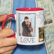 - personalizedgift.in Coffee mug with print - I will love - Red mug