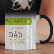 Best Dad in the World Coffee Mug with Print Gift
