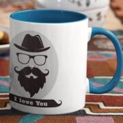 Happy day to the best dad - Blue mug
