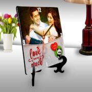 9-Love you so much personalized table clock square-1