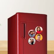 custom fridge magnet with photos round shape