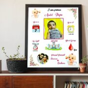 Customized Baby Birth Frame for Newborns - A Unique Gift