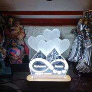 LED lamp with couple name