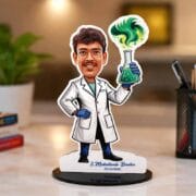 Customized Scientist Caricature Standee Gift for Lab Professionals and Researchers