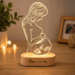 Personalized Baby Photo LED Acrylic Lamp | Nursery Keepsake Gift